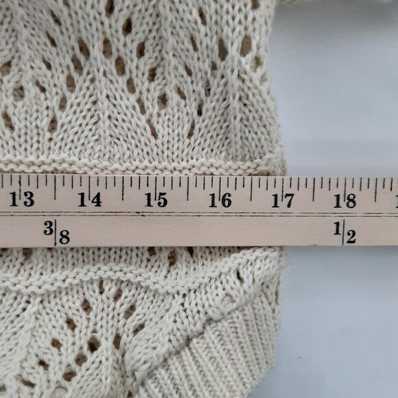 Gina Benotti Crochet Knit Kaftan Sweater Dress Swim Cover Up Bohemian Resort - Picture 8 of 9